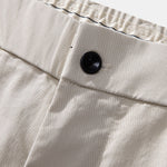Elastic Waist Straight Leg Trousers