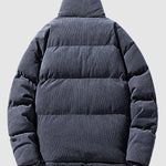 Men's corduroy thickened stand collar Puffer Jacket
