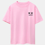 Facial Expression Print Drop Shoulder Oversize T-Shirt