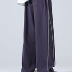Wide Leg Pants With Side Stripes