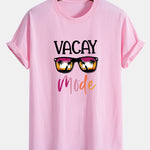 Regular Fit Vacay Mode Print Cotton T-Shirt