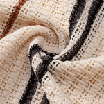 Stripe Crochet Button Up Shirt & Straight Leg Linen Pants