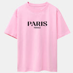 Paris Print Drop Shoulder Oversize T-Shirt