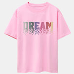 Dream Pixel Gradient Print Drop Shoulder Oversize T-Shirt