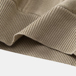 Striped Jacquard Crew Neck Sweater Knitted T-Shirt