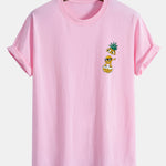 Regular Fit Cool Pineapple Boy Print Cotton T-Shirt