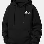 Letter Print Drawstring Hoodie