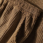 Men's Waffle Corduroy Casual Short Sleeve Shorts Set
