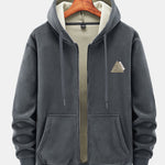 Fleece-Lined Zip Up Hoodie & Jogger Pants