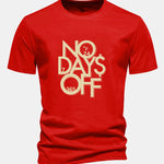 Regular Fit Slogan Print Cotton T-Shirt