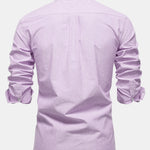 Cowboy Embroidery Cotton Oxford Button Up Shirt