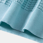 Textured Jacquard Johnny Collar Knit Polo