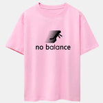 No Balance Print Drop Shoulder Oversize T-Shirt