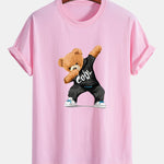 Regular Fit Cool Bear Print Cotton T-Shirt