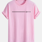 Regular Fit Stylish Stripe Print Cotton T-Shirt