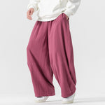 Retro Linen Wide-leg Lantern Pants