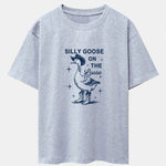Silly Cowboy Goose Print Drop Shoulder Oversize T-Shirt