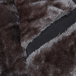 Faux Fur Lined Quilted Stand Collar Jacket