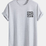 Regular Fit Cool Dads Club Print Cotton T-Shirt