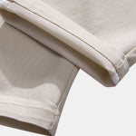 Elastic Waist Straight Leg Trousers