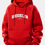 Brooklyn Print Drawstring Hoodie