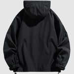 Men's drawstring double pocket shell jacket