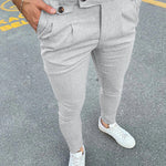 Men's double pocket casual business pants