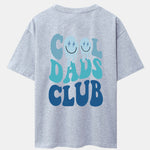 Cool Dads Club Back Print Drop Shoulder Oversize T-Shirt