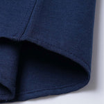 Long Sleeve Contrast Stand Collar Oxford Shirt