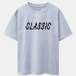Classic Print Drop Shoulder Oversize T-Shirt