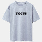Vague Focus Print Drop Shoulder Oversize T-Shirt