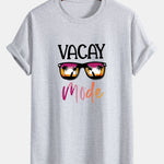 Regular Fit Vacay Mode Print Cotton T-Shirt
