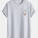 Regular Fit Duck You Print Cotton T-Shirt