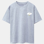 Thundercloud Print Drop Shoulder Oversize T-Shirt