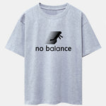 No Balance Print Drop Shoulder Oversize T-Shirt