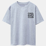 Cool Dads Club Print Drop Shoulder Oversize T-Shirt