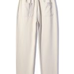Single Pleat Drawstring Straight Leg Pants