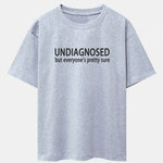 Funny Slogan Print Drop Shoulder Oversize T-Shirt