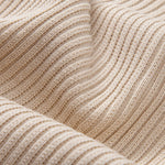 Ribbed Crew Neck Sweater Knitted T-Shirt