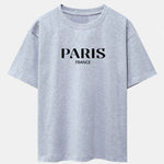 Paris Print Drop Shoulder Oversize T-Shirt