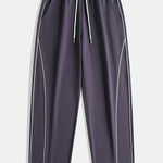 Wide Leg Pants With Side Stripes