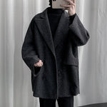 Dark Grey Vintage Loose Trench Coat