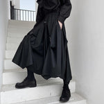 Hoop Hook Decorative Culottes Hakama Pants