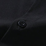 Men's solid color short-sleeved shirt casual pants set
