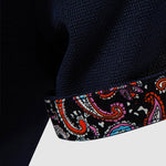 Men's Paisley color matching POLO casual pants set