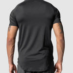 Men's Mesh Breathable Quick-Dry Elastic Solid Color Casual T-shirt