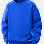 Basic Raglan Sleeve Crew Neck Sweatshirt