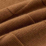 Men's Solid Color Block Pattern Round Neck Stand Collar Sweater