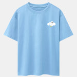 Thundercloud Print Drop Shoulder Oversize T-Shirt