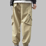 Men's multi-pocket drawstring cargo pants
